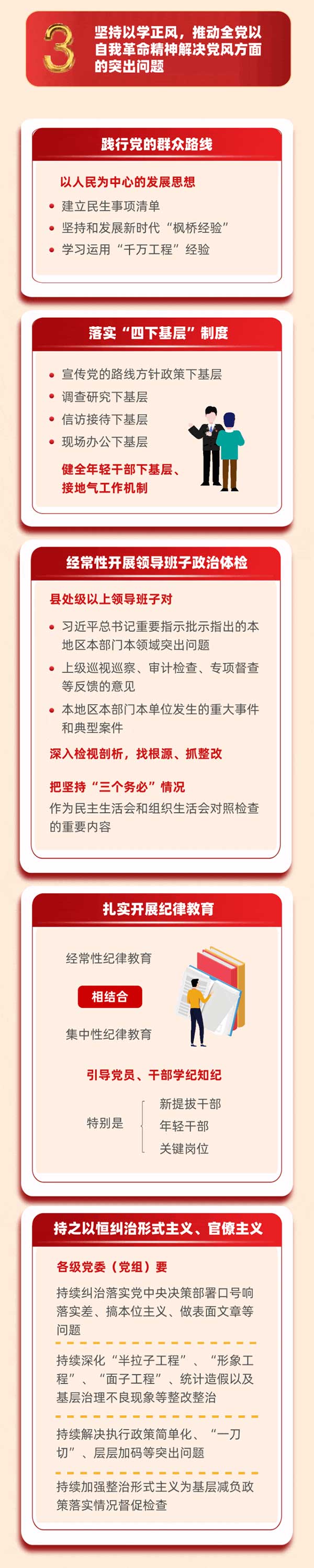 推动全党以自我革命精神解决党风方面的突出问题